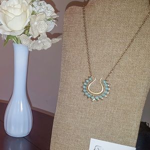 Lotus necklace and earring set